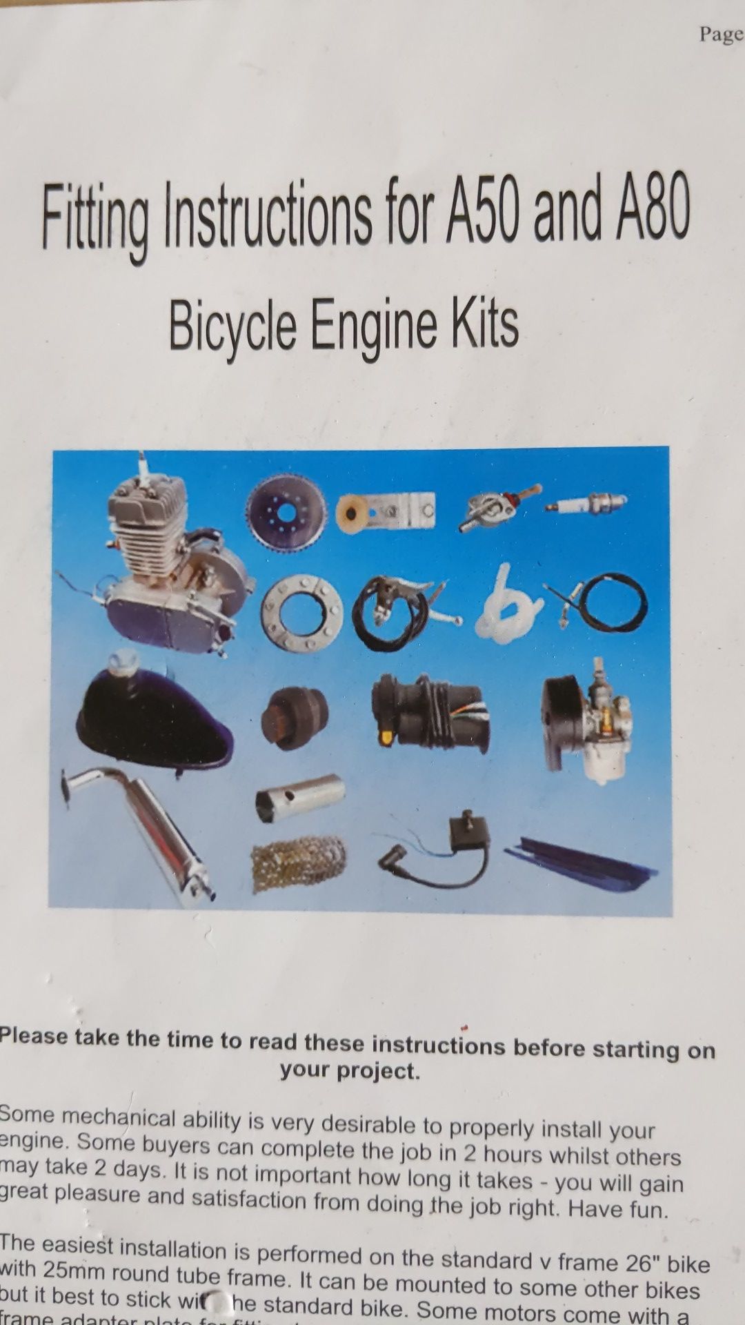 Motorbike kit