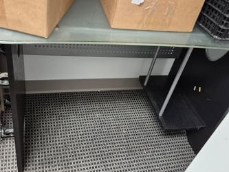 Glass Top Office Desk