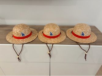 Dodgers One Piece Straw Hat