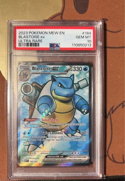 PSA 10 Blastoise ex Ultra Rare 184/165 Pokemon 151