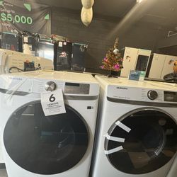 Samsung Front Load Washer & Gas Dryer 