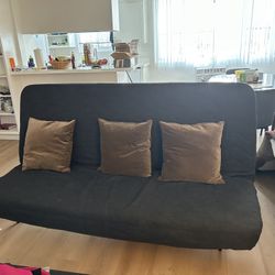 Queen Size Grey Futon Ikea