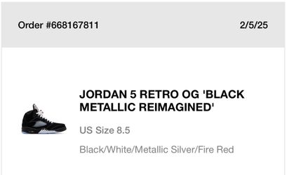 JORDAN 5 RETRO OG 'BLACK METALLIC REIMAGINED
