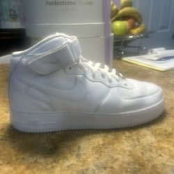 Nk Air Force Hi Top Use One Time Only White /white No Box Size 10 Men 