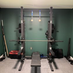 Rogue HR 2 Half Rack and accessories 