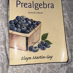 Prealgebra 7th Edition College Book