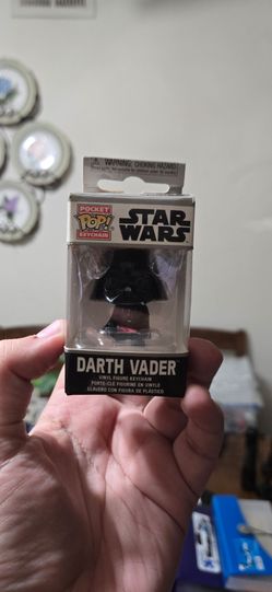 Star wars darth Vader vinyl figure keychain by pop funko.