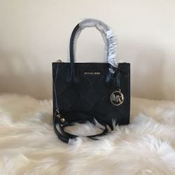 Michael Kors Woven Leather Accordion Crossbody Bag