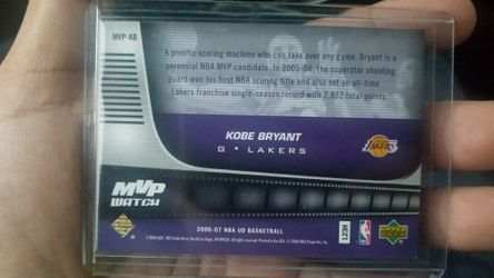 Kobr Bryant watch mvp 2006-07