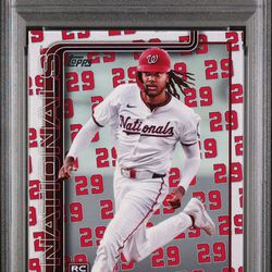 2025 Topps Series 1 - Player Number Variation James Wood #181 /29 (RC)