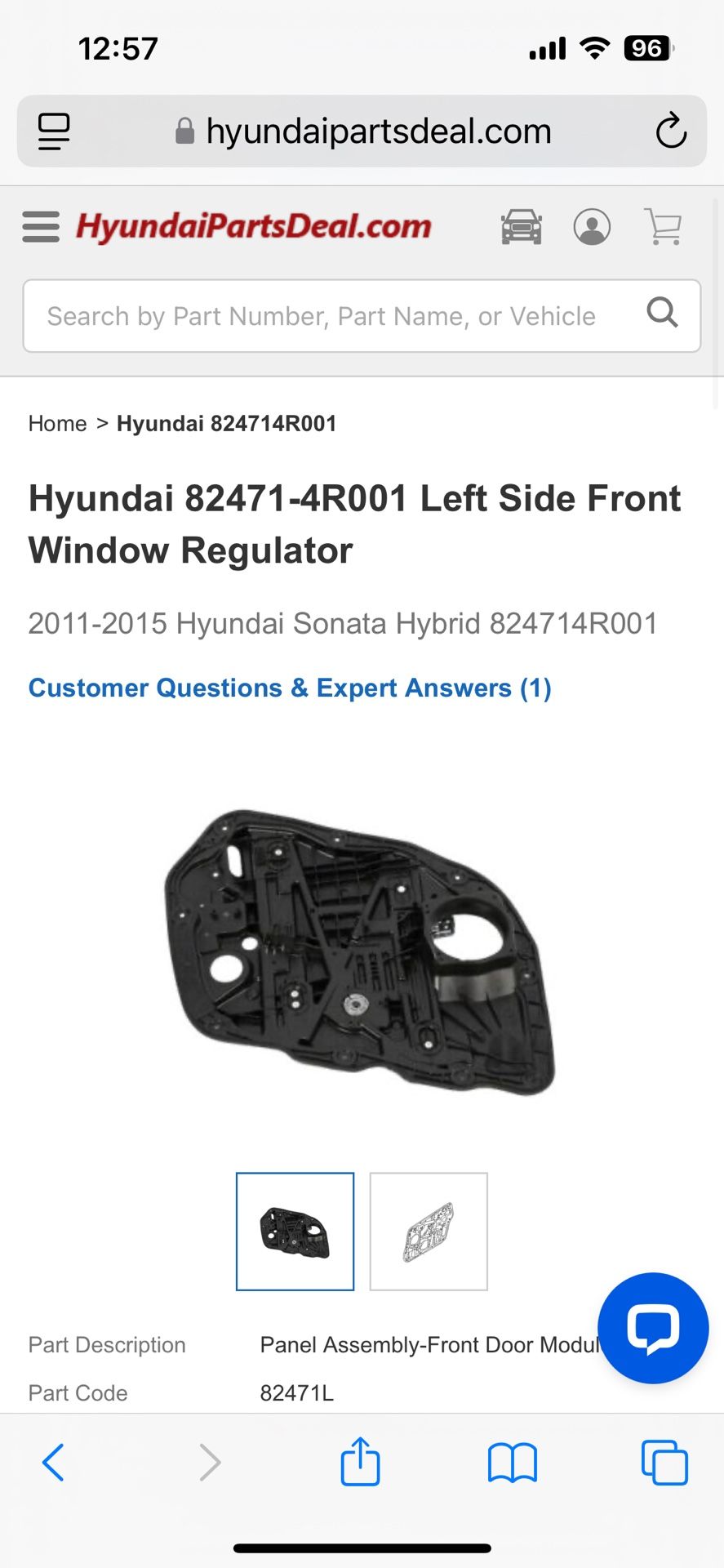 Hyundai 2011-2015 Front Left Side