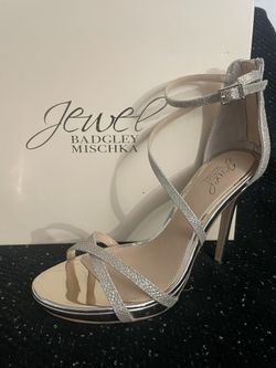 Jewel Badgley Mischka Gold sz 7 Heels