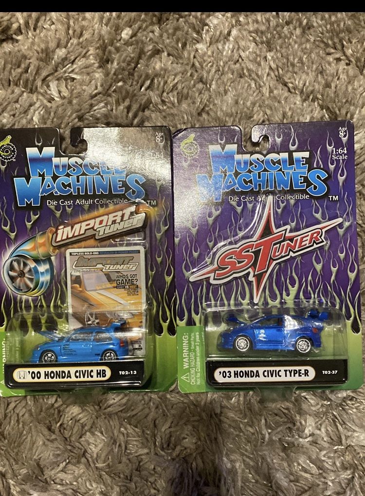 Lot Of (2) 1:64 JDM Honda