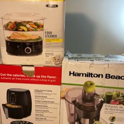 Air fry+juice extrator+food steamer
