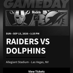 Raiders vs Dolphins 