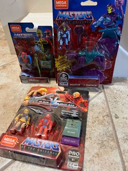 Masters of the Universe MOTU Mega construx lot Skeketor Panthor Heman Beast man