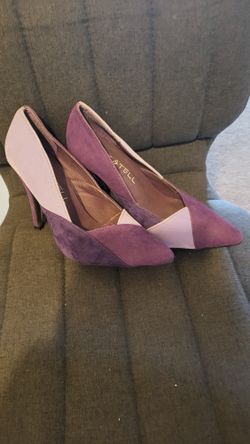 Suede Purple High Heels