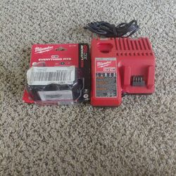 Milwaukee M18 XC 5.0 BATTERY & MILWAUKEE CHARGER M12/ M18 NEW