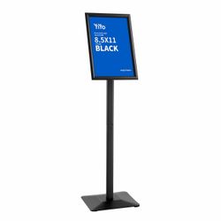 Brand New YIYO Sign Stand Poster Stand，adjustable heavy duty pedestal Sign Holder Floor Stand，aluminium frame floor standing for display 8.5*11 inch，B