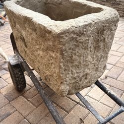 Habré Carved Faux Limestone Trough 