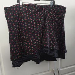 Cute TORRID Cherry Skirt Size 22/24