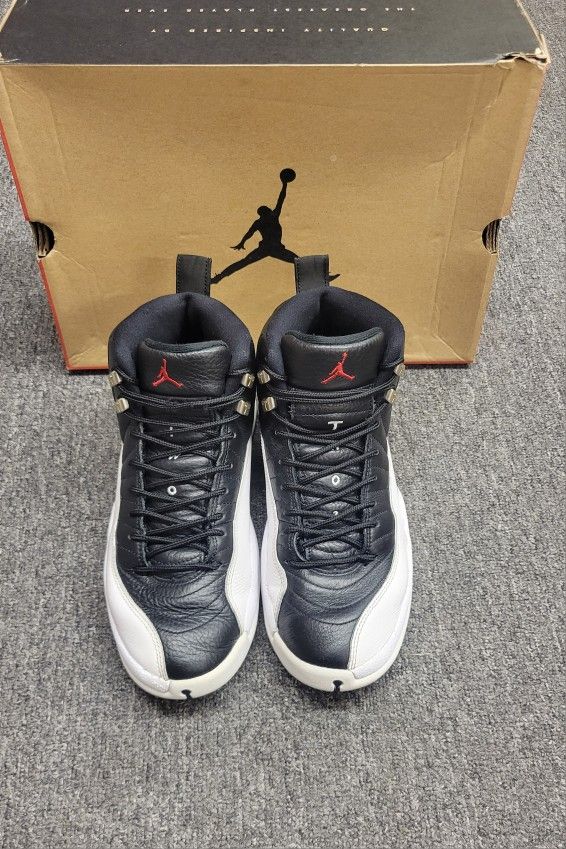 Nike Air Jordan 12 Retro Size 9.5 Black Varsity Red White “Playoff” CT8013 006