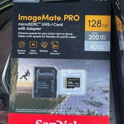 Sand Disk Sd Card 128gb New