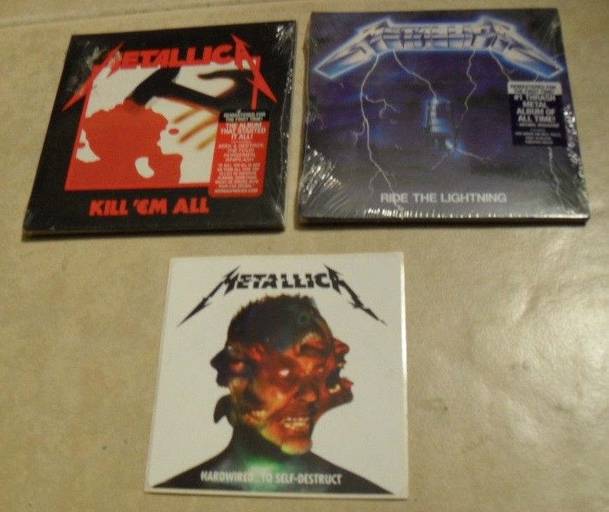 Metallica Remastered CD Lot - Sealed - Kill Em & Lightning