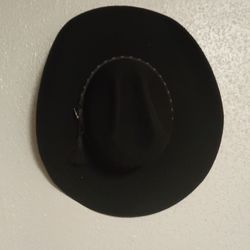 Black Wide Brim Felt Hat