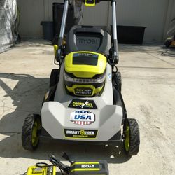 Ryobi 21" SMART TREK SELF PROPELLED LAWN MOWER 