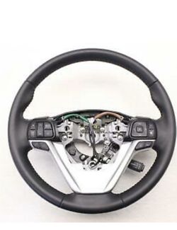 Toyota leather wrapped steering wheel