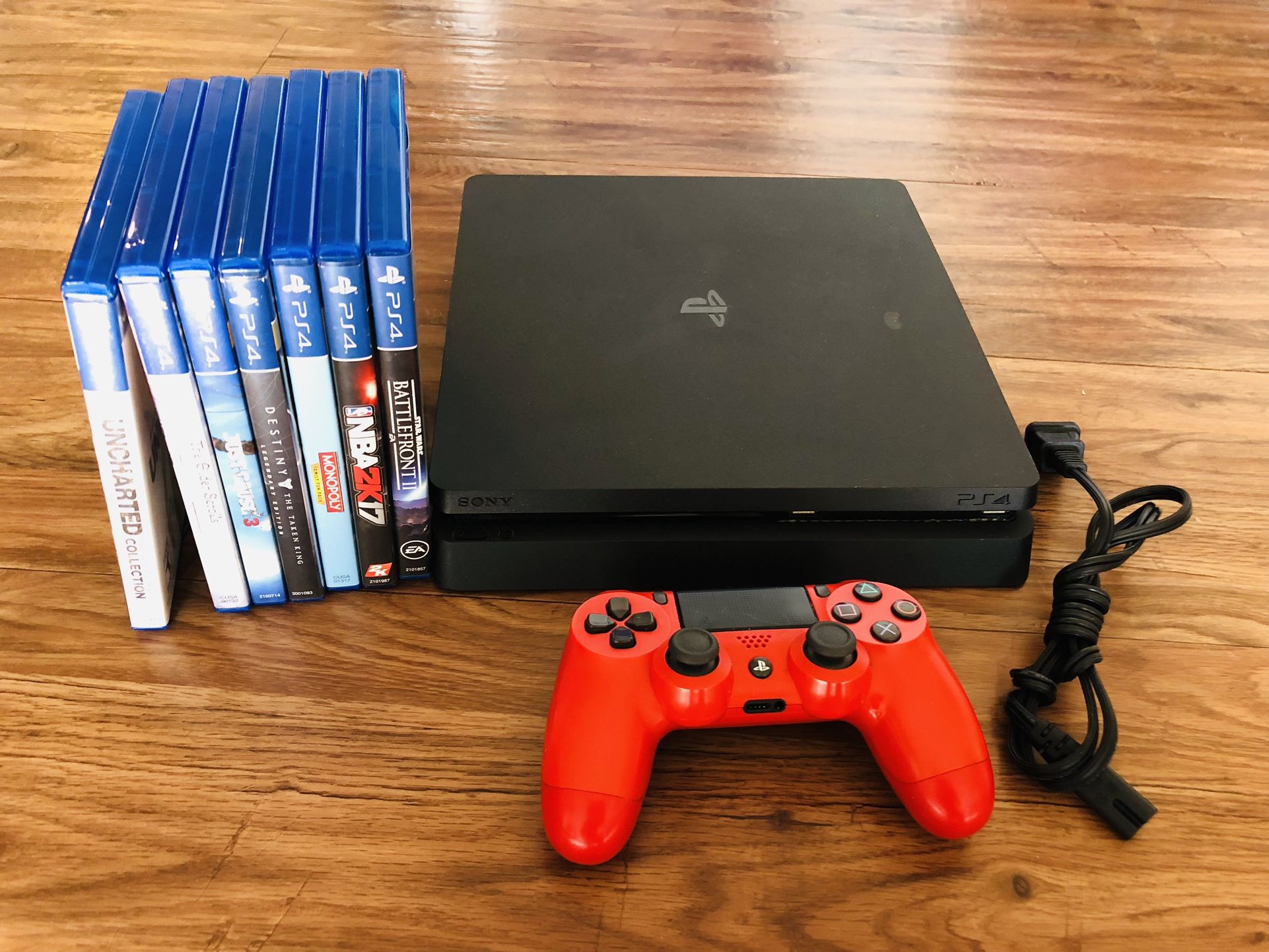 PlayStation PS4 System With Games And Controller