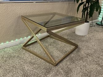 Gold Finish Coffee Table