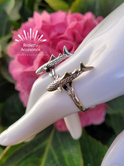 Sterling Silver 925 Rings Shark design