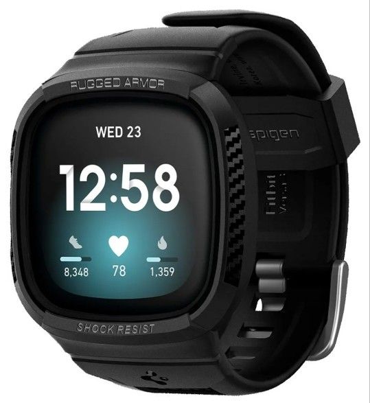 Fitbit Versa 3 with Spigen Case