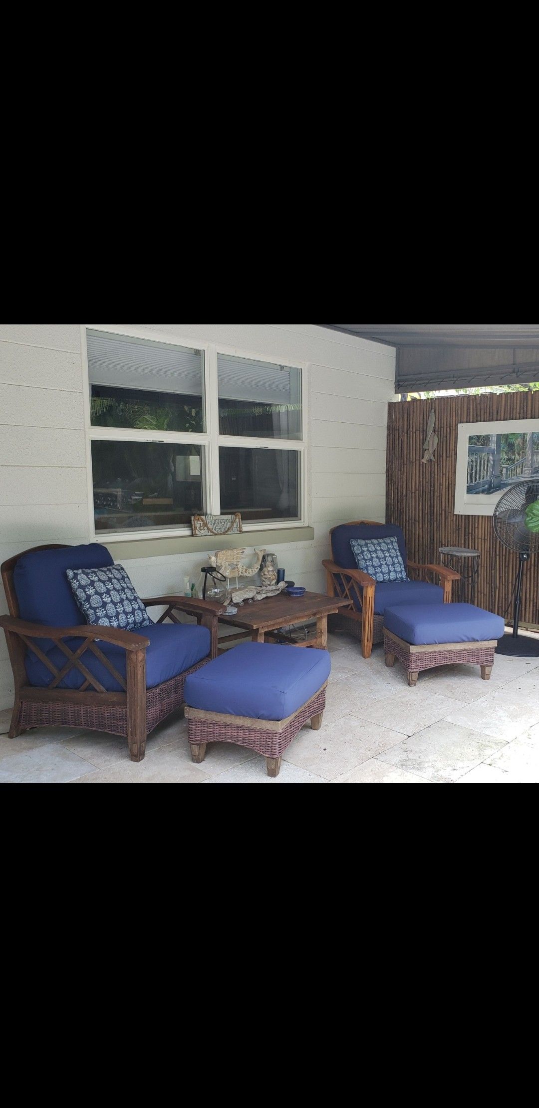 250 FOR ALL,, Solid Teak Chairs, patio, one chair refinished