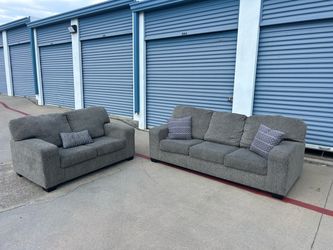 Gray Sofa Couch Set ( Delivery Available)
