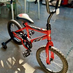 16” Kids Bike , With Training Wheels For $40