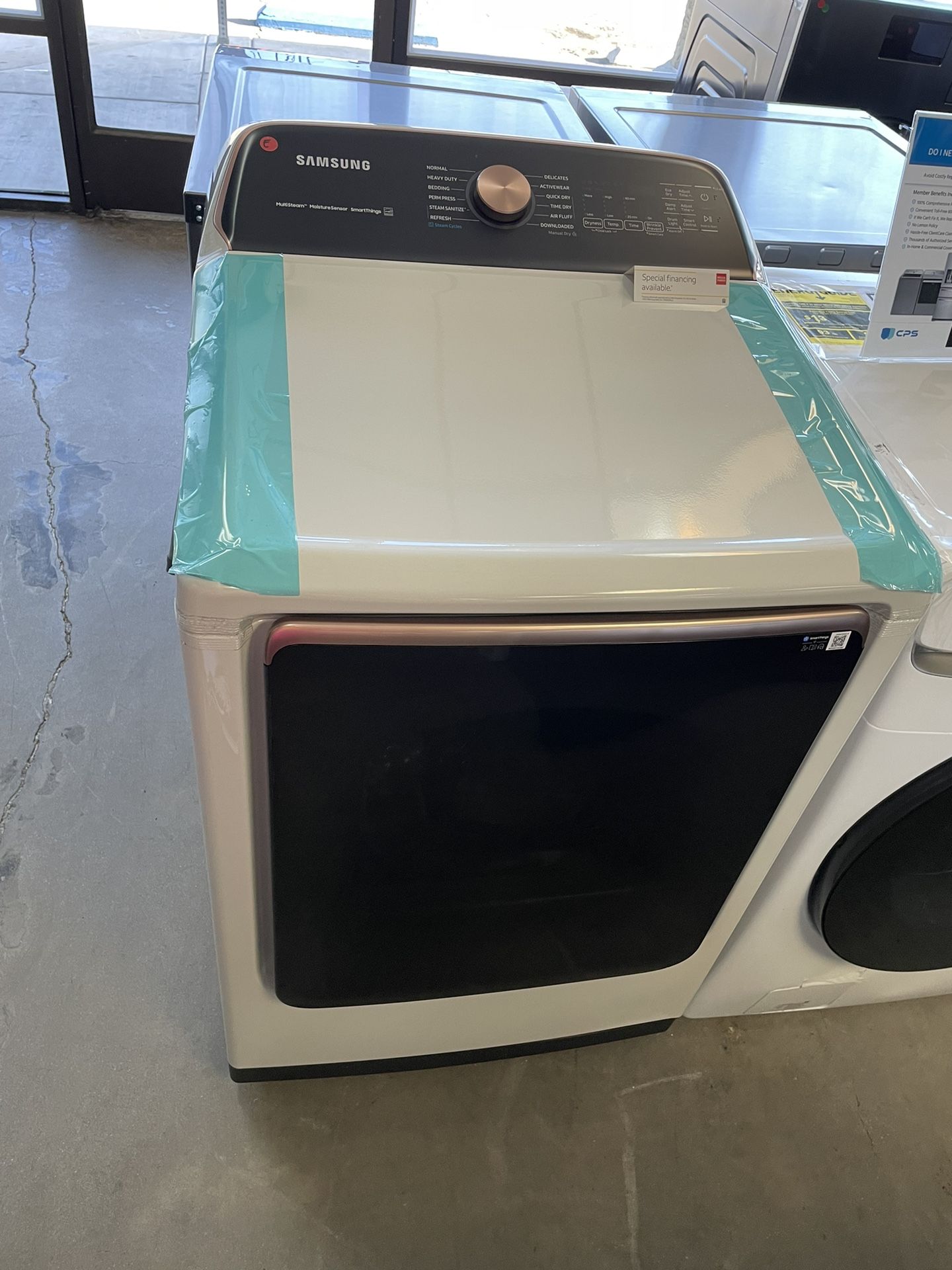 Samsung 7.4 Cu Electric Dryer In Ivory