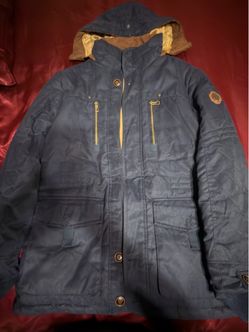 Blue & brown winter jacket