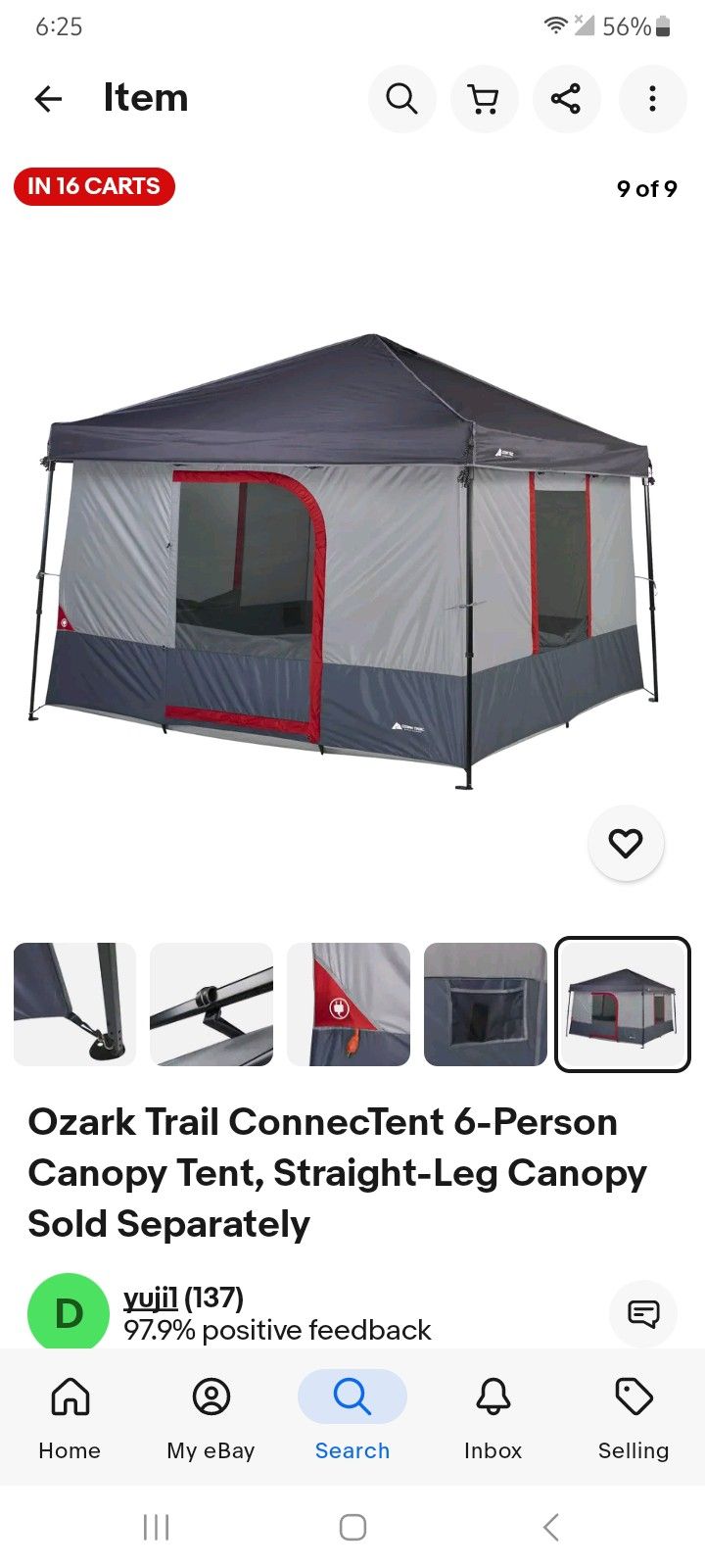 Sixth person Canopy T e n t