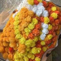 Faux Marigold Garlands 