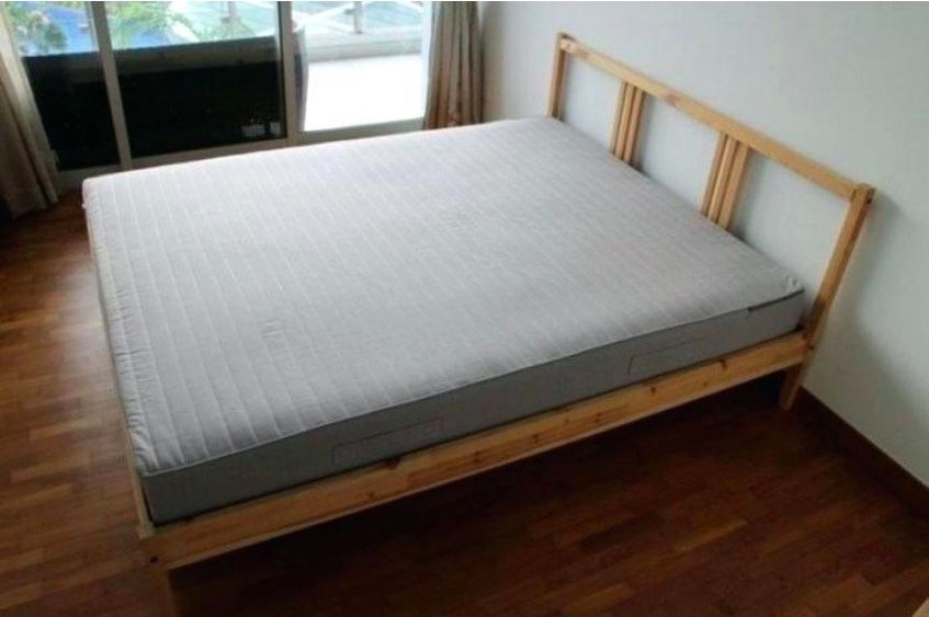 IKEA queen bed frame and mattress for immediate sale - DEEP discount ONLY for students based on situation
