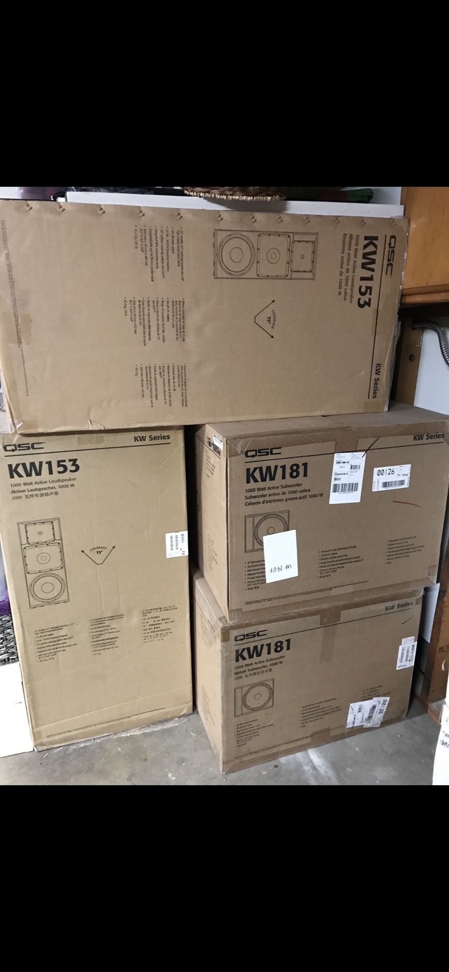 Like New DJ Set QSC153 QSC181 and DDJSZ