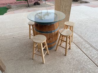 Wine barrel tables for wine lovers!