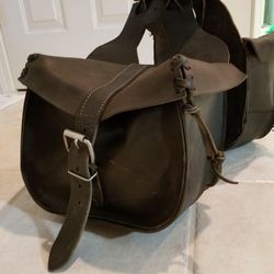 Leather Motorcycle Saddle Bags