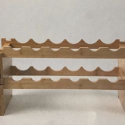 2- tier 12 bottle Bamboo Wine Rack