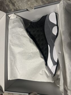 Jordan 13 BLACK/UNIVERSITY RED-FLINT GREY- Sz 10