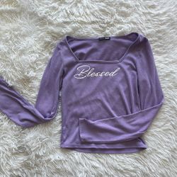 blessed purple top