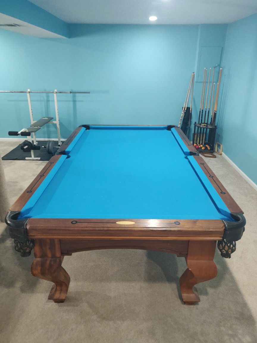 8ft long Peter Vitalie - Gore Gulch Collection Pool Table